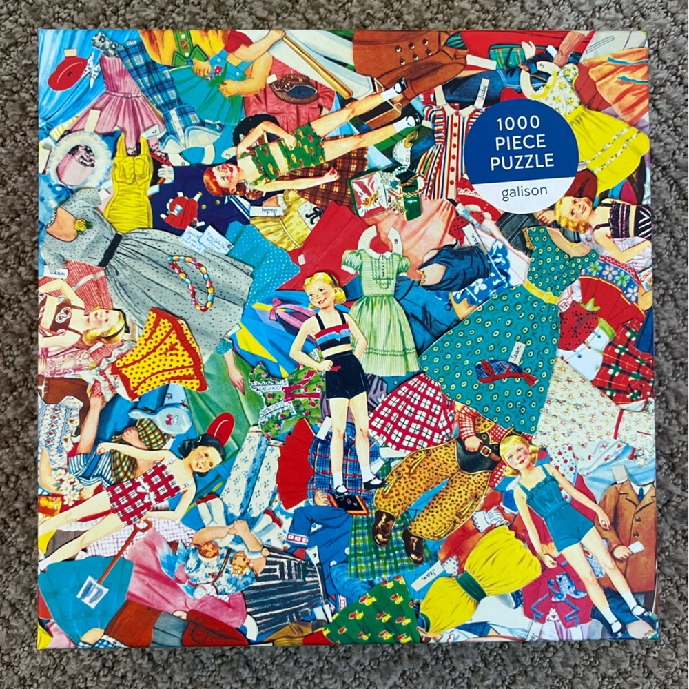 Galison Vintage Paper Dolls Puzzle 1000pcs